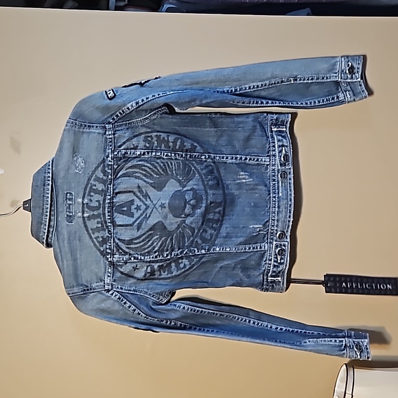 NWT Affliction Denim Jacket - Picture 9 of 12